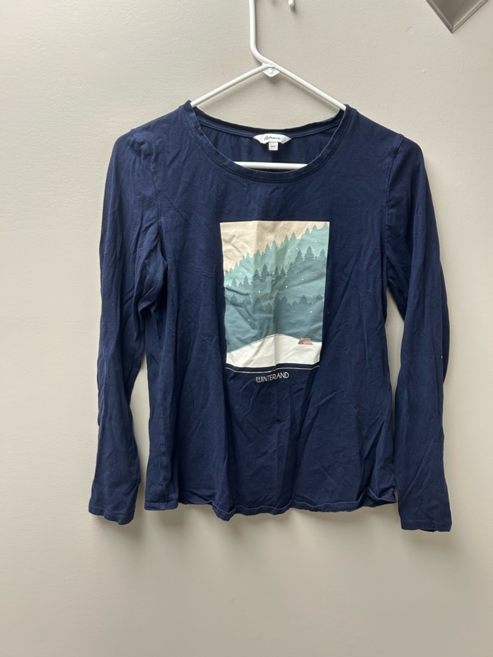 Reitmans Women’s “WinterLand” Long Sleeve Pyjama Set (Plaid Pants & Graphic Top) - Picture 2 of 7